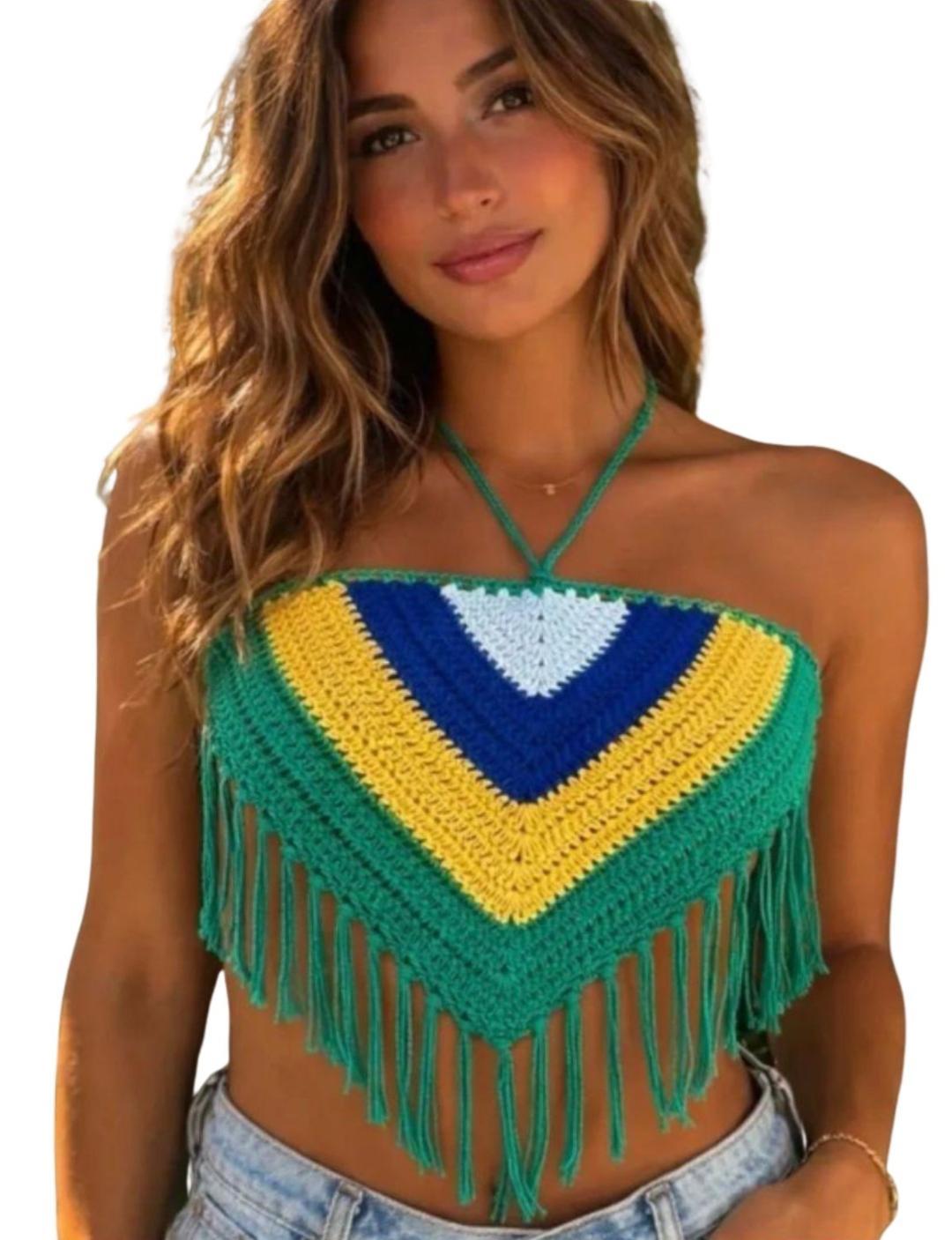 CROPED CROCHE BRUNA BRASIL