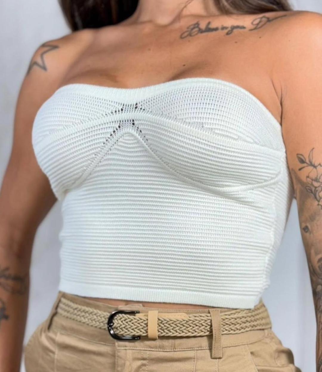 Croped sara tricot